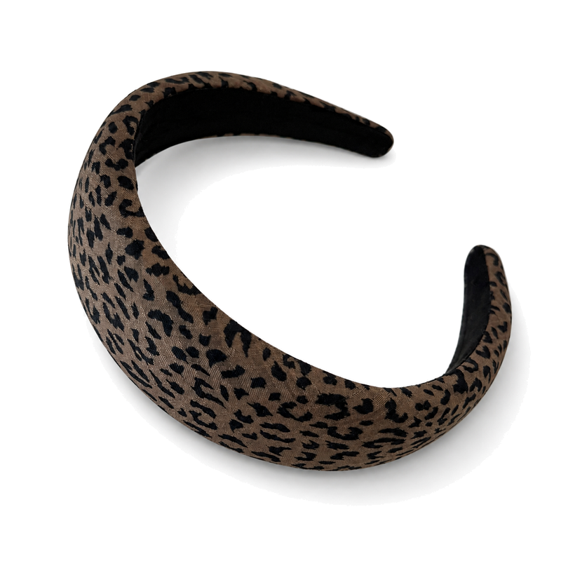 Vintage Leopard Print Ruffled Hair Scrunchies 6W6HSR319