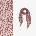 Retro Leopard Print Silk Scarf 6W6NSI194