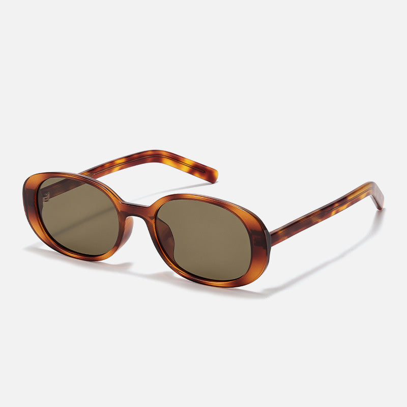Vintage Oval Frame Polarized Lightweight Sunglasses MK2PPIM6W6GSG205