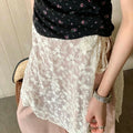 Floral Jacquard Wrap Skirt - DippedShop Wholesale - #2467