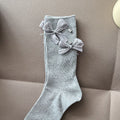 Sweet Bow Rhinestone Mid-Calf Socks 6W8FSO767