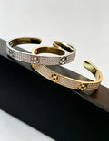 Elegant Gold Plated H Letter Open Bracelet 6W6JBR709
