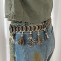 Vintage Distressed Ethnic Tassel Waist Blet 6W6JBT191