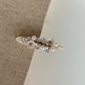Pearl Crystal Flower Hair Clip - DippedShop Wholesale - #6835