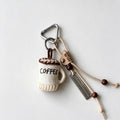 Coffee Cup Plush Bag Charm - DippedShop Wholesale - #3923
