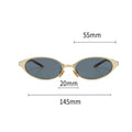 Stylish Cat‑Eye Metal Polarized Sunglasses MK2PPIM6W6GSG225