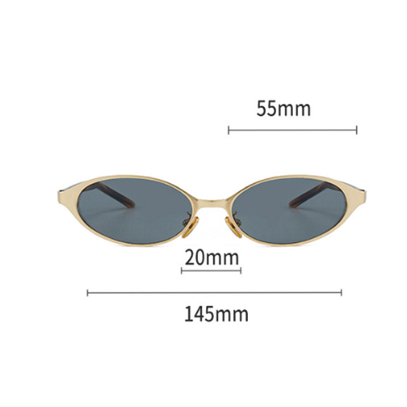 Stylish Cat‑Eye Metal Polarized Sunglasses MK2PPIM6W6GSG225