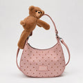 Sweet Plush Bear Charm Polka Dot  Shoulder Bag 6W10BBG2478