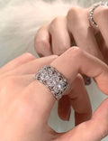 Floral Open Ring - DippedShop Wholesale - #0131