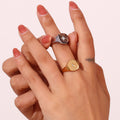 Cubic Zircon Starburst Ring - DippedShop Wholesale - #8755
