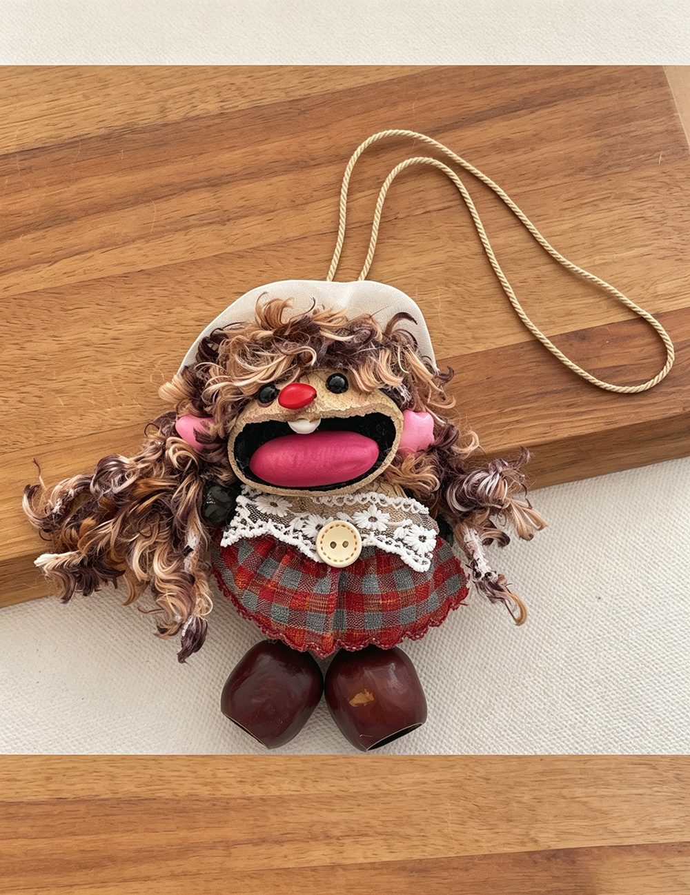 Cute Doll Pendant Keychain Bag Charm 6W10BBC428