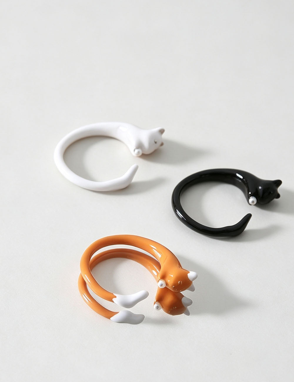 Animal Enamel Open Ring - DippedShop Wholesale - #4723