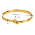 Fashion Braided Twisted Knot Open Cuff Bracelet 6W6JBR614