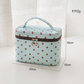 Cute Polka Dots Print Large Capacity Cosmetic Bag 6C5CO270