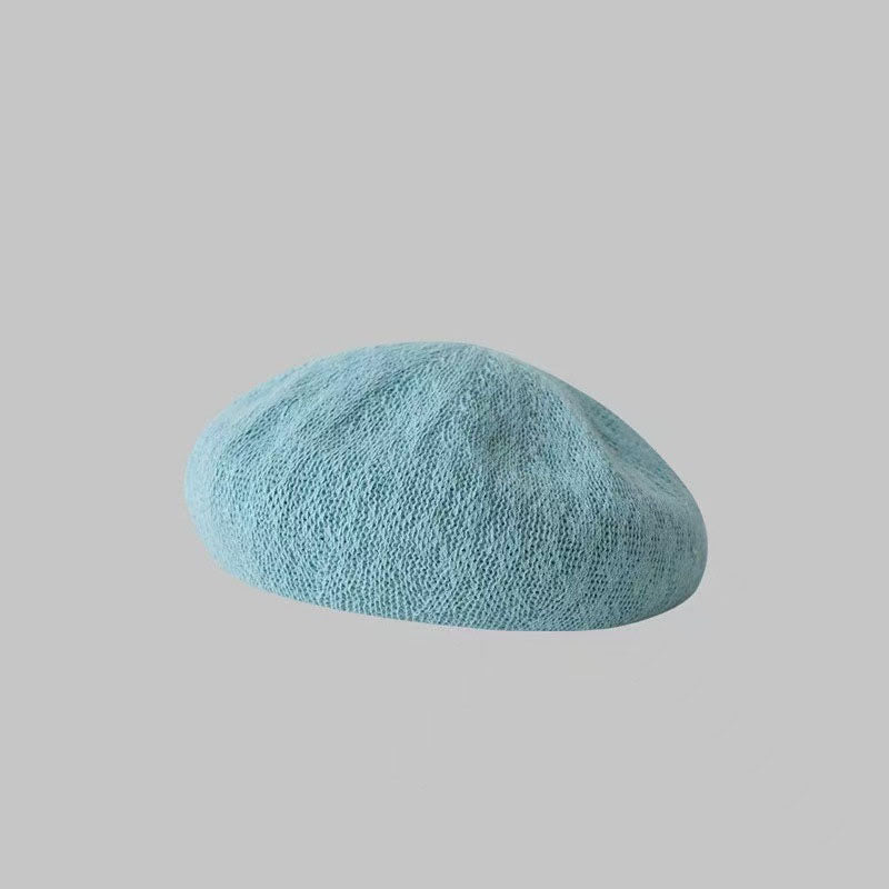 Dopamine Mesh Solid Color Beret Hat MK2COK6W6HAT366