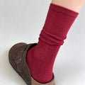 Cotton Slouchy Crew Socks - DippedShop Wholesale - #4563