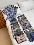 Retro Floral Print Asymmetrical Tie Waist Hip Scarf 6W1SL44