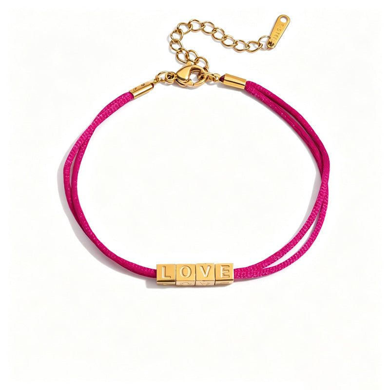 Sweet Gold Plated Bowknot Double Layer Bracelets 6W6JBR480