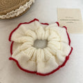 Chic Color Block Handmade Knit Scrunchies 6W6HSR382