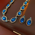 Retro Rhinestones Geometry Shape Choker Necklace 6W6JNC970