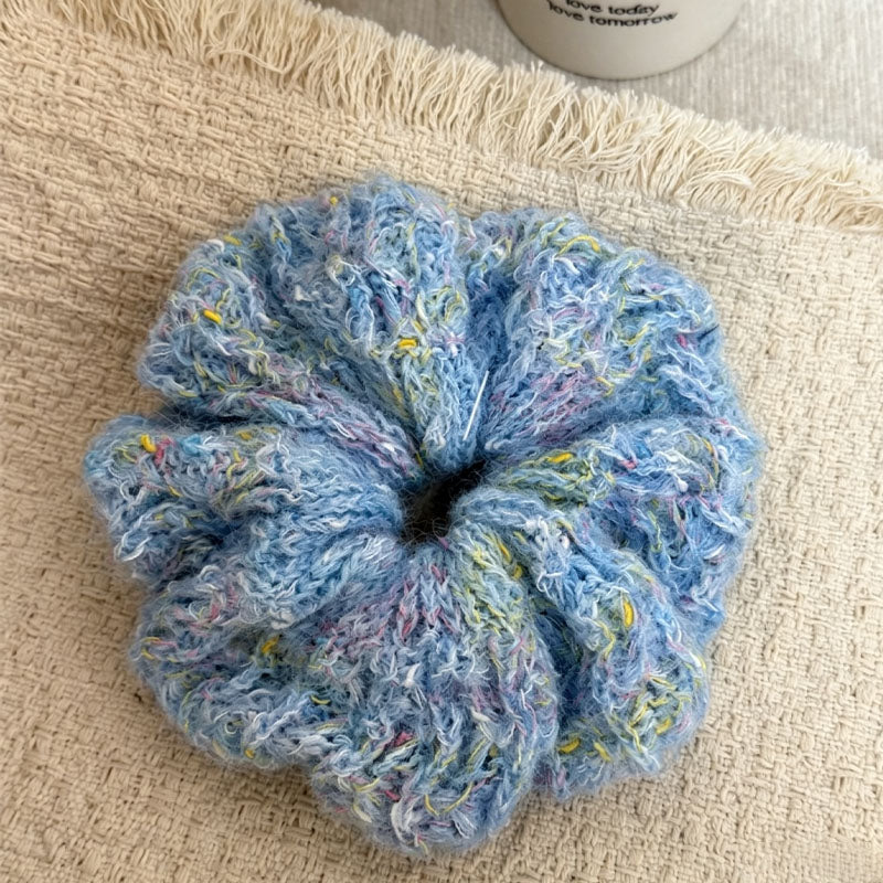 Stylish Colorful Yarn Elastic Scrunchies 6W6HSR387