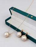 Minimalist Gold Plated Pearl Pendant Choker Necklace 6W6JNC975