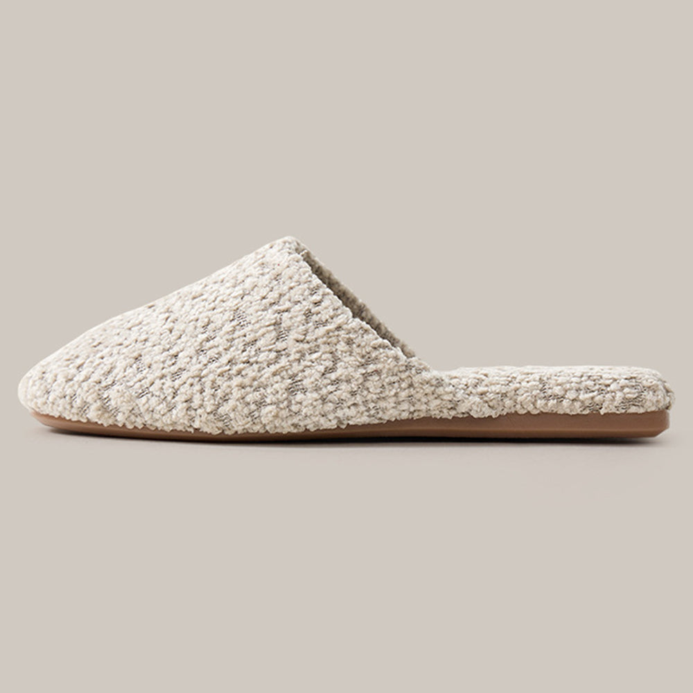 Elegant Solid Color Non-Slip Soft Indoor Slippers 6W8FSP291