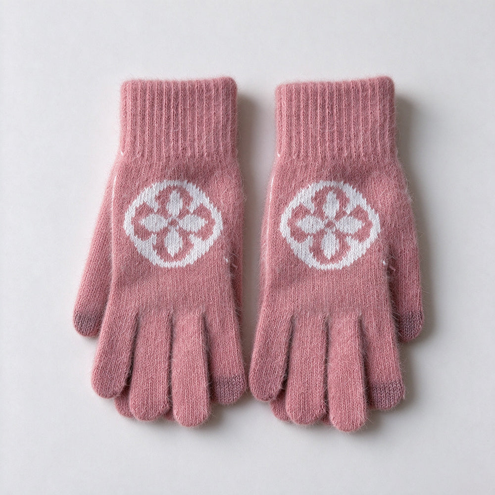 Jacquard Knit Touchscreen Gloves - DippedShop Wholesale - #7667