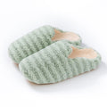 Fresh Striped Thicken Plush Warm Slippers 6W8FSP295