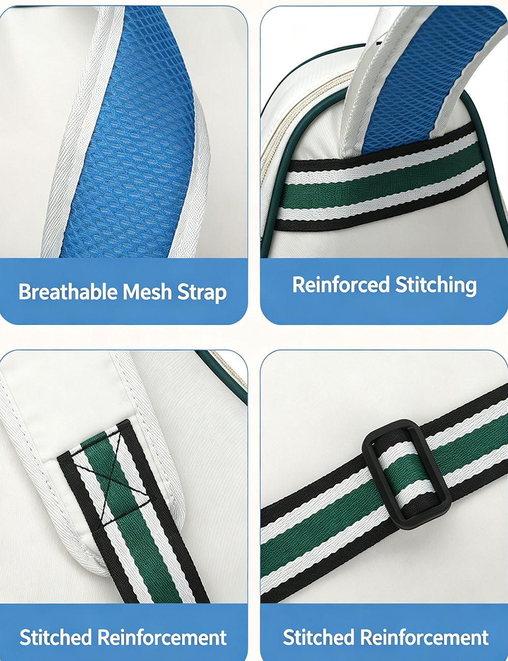 Color Block Quilted Badminton Racket Bag 6S10BBG1453