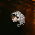 Sparkly Cubic Zirconia Hollow Out Open Ring 6W6JRG367