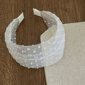 Elegant Polka Dots Lace Mesh Wide Headband 6W6HBD292