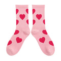 Sweet Pink Lttter Patterned Crew Socks 6W8FSO653