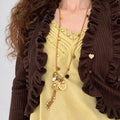 Heart Shell Tassel Necklace - DippedShop Wholesale - #4211