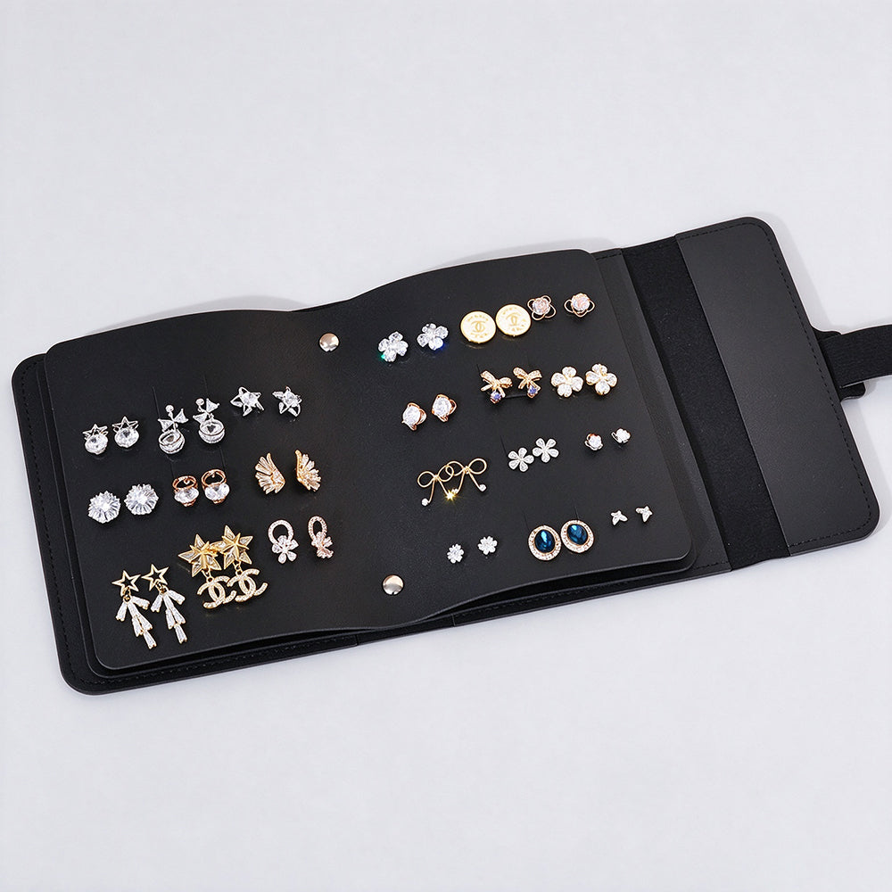 Simple Foldable Earring Hold Jewelry Book Organizer 6H13HSJ150