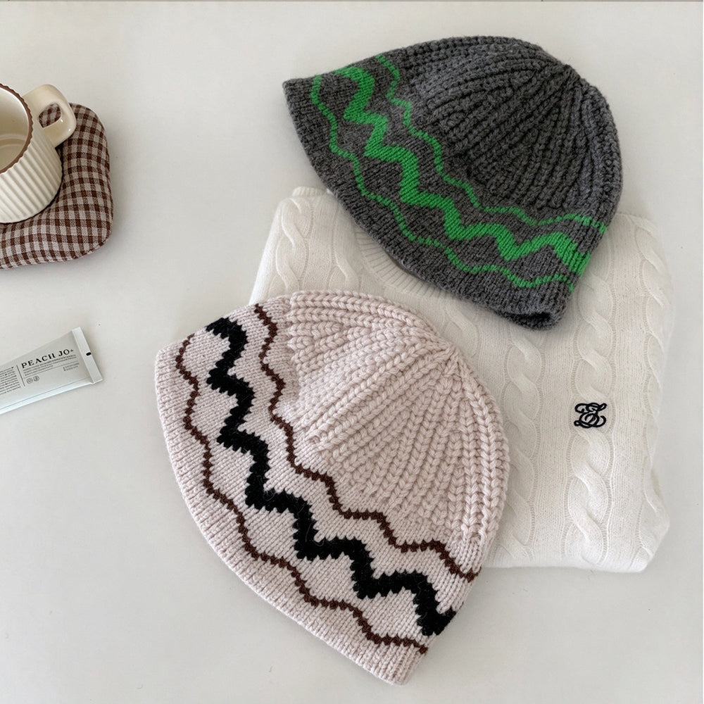 Fair Isle Knit Beanie - DippedShop Wholesale - #5699