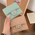 Chic Quilted Diamond Shell Coin Purse Wallet 6S10BWB128