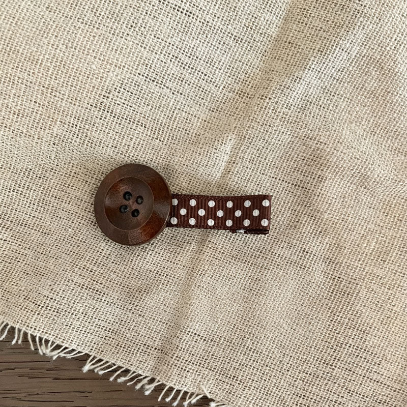 Floral Button Duckbill Hair Clips - DippedShop Wholesale - #3603