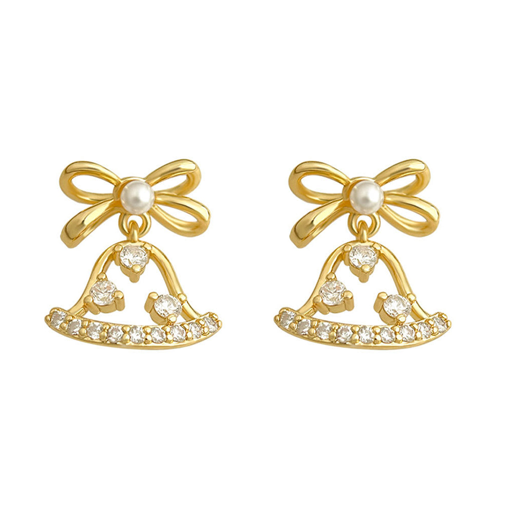 Christmas Bell Stud Earrings - DippedShop Wholesale - #4947
