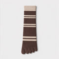 Striped Five Finger Socks - DippedShop Wholesale - #0355