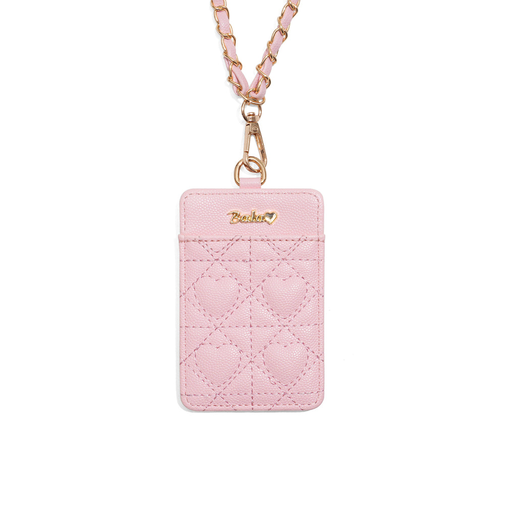 Quilted Heart Card Wallet - DippedShop Wholesale - #0515