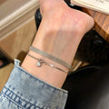 Elegant Gold Plated Lace Watch Band Bracelets 6W6JBR488