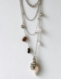 Trendy Seashell Pendant Multi-Layered Chain Necklace 6W6JNC1062