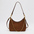 Retro Gold Chain Accent Hobo Crossbody Bag 6W10BBG2506