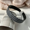 Elegant Polka Dot Acetate Wide Headband 6W6HBD373