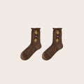 Plaid Bowknot Slouch Crew Socks - DippedShop Wholesale - #3011