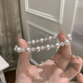 Stylish Double Layer Pearl Rhinestones Bracelets 6W6JBR487