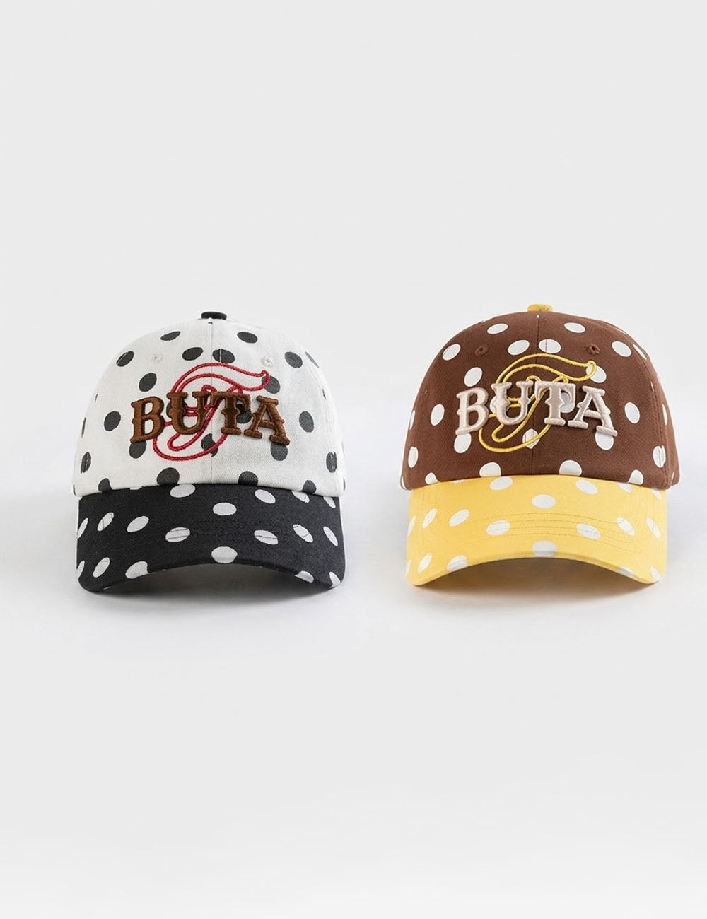 Embroidered Polka Dot Baseball Cap - DippedShop Wholesale - #4691