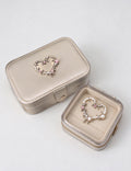 Trendy Heart-Shape Mirror Portable Jewelry Box 6H13HSJ154