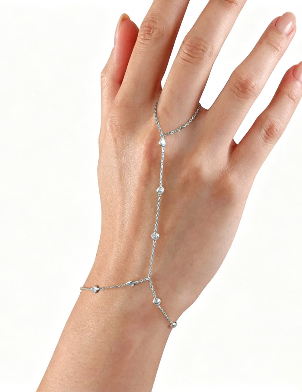 Rhinestone Chain Bracelet - DippedShop Wholesale - #5043
